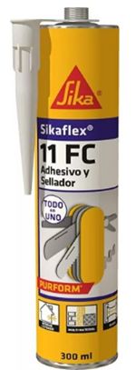 Masilla monocomponente a base de poliuretano, de elasticidad permanente, Sikaflex 11 FC Purform de Sika. Gris. Salch. (600 cm3)